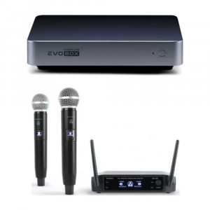 Караоке система Evobox с двумя радиомикрофонами